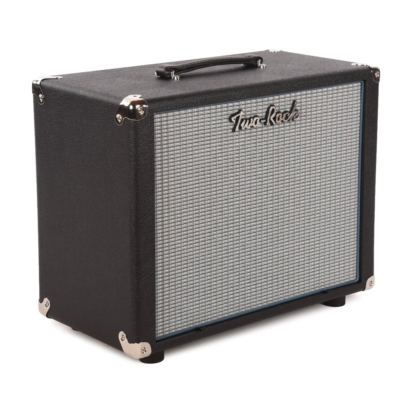 Two Rock 1x12 Small Ported Guitar Amp Cabinet Black Bronco w/ Blue Smoke Cloth