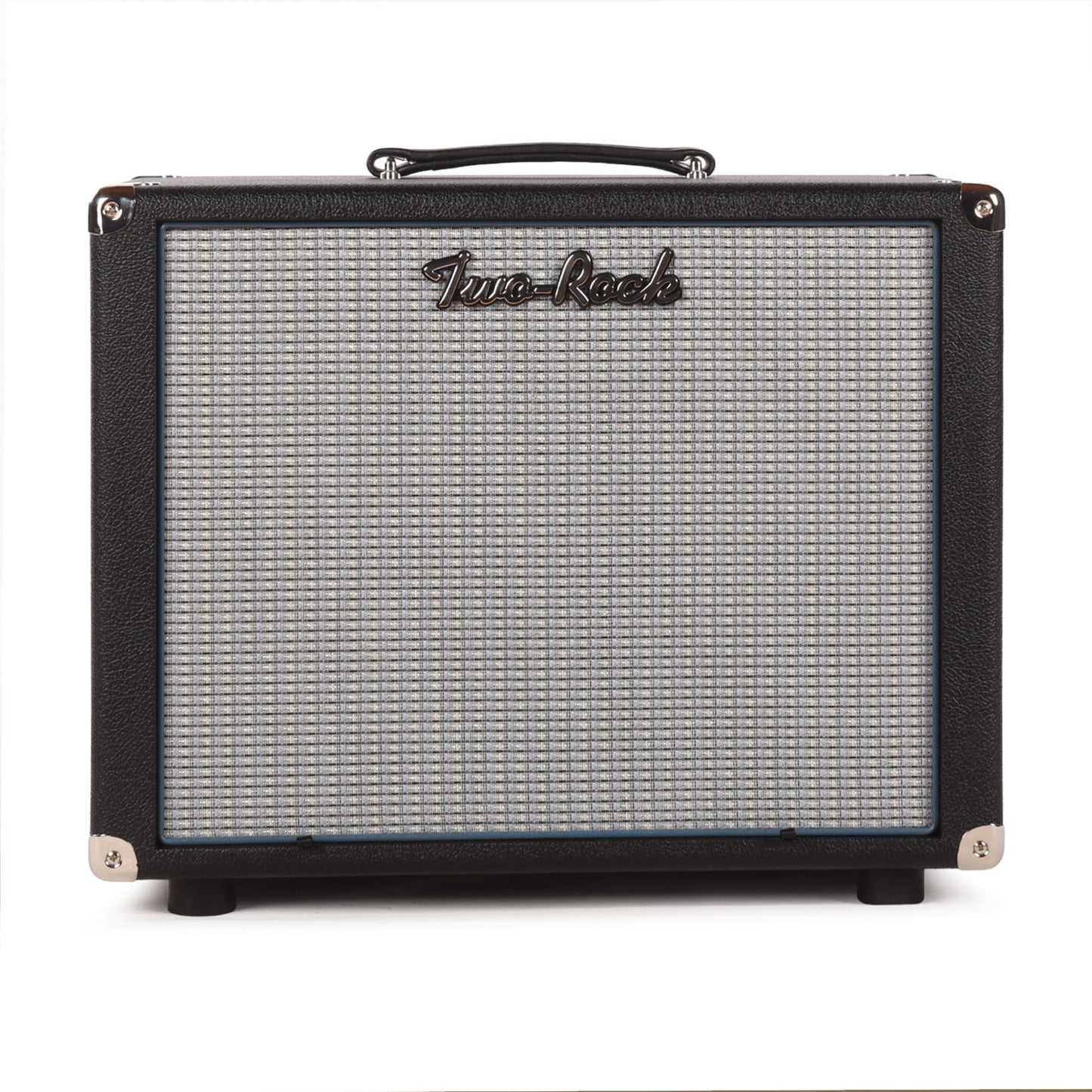 Two Rock 1x12 Small Ported Guitar Amp Cabinet Black Bronco w/ Blue Smoke Cloth