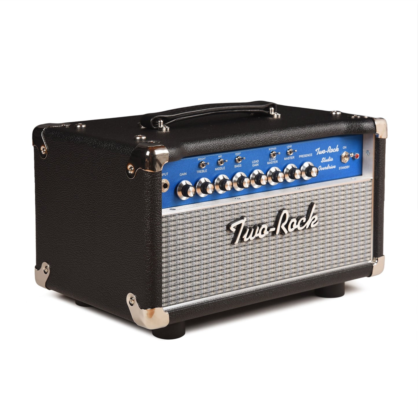 Two Rock Studio Overdrive 2-Channel Tube Amp Head Black Bronco w/ Blue Smoke Cloth