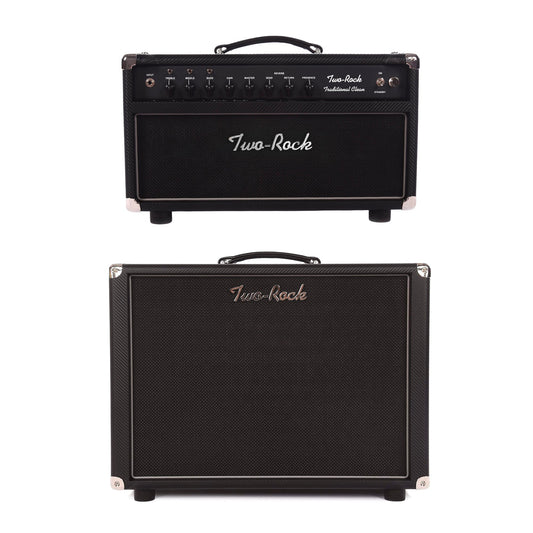 Two Rock Traditional Clean Head and 1x12 Oval Open Cabinet Carbon Fiber Tolex Bundle