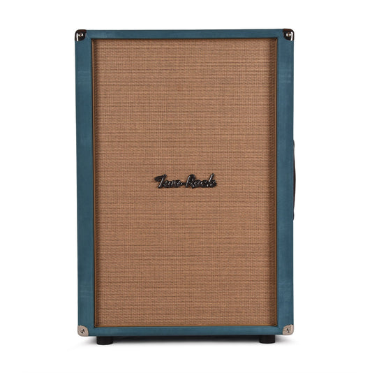 Two Rock 2x12 150w Vertical Cabinet w/Two-Rock 1265B Speaker Medium Blue Suede w/ Cane Cloth