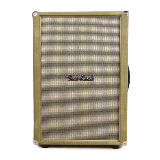 Two Rock 2x12 150w Vertical Cabinet w/Two-Rock 1265B Speaker Moss Suede w/ Beige Cloth