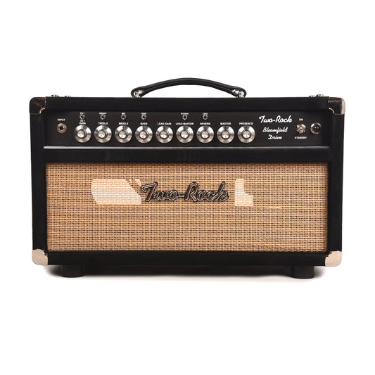 Two Rock Bloomfield Drive 100/50W Head Black Suede w/ Cane Grill