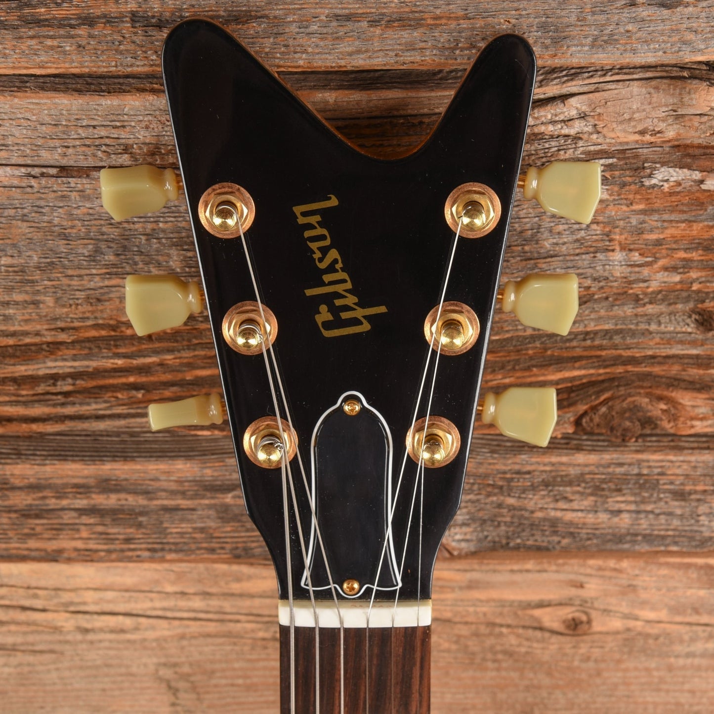 Gibson Reverse Flying V Natural - Dave Amato of REO Speedwagon