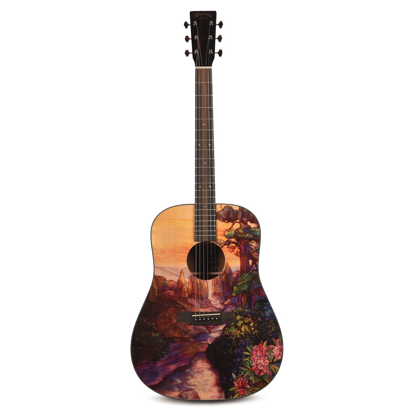 Martin Limited Edition D-11 Custom Stained Glass Ink Spruce/Sapele