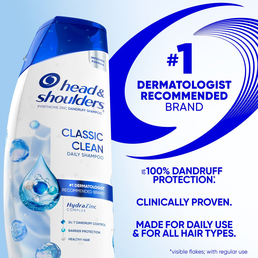 Itch Relief Dandruff Shampoo, 24/7 Protection, Zinc Pyrithione