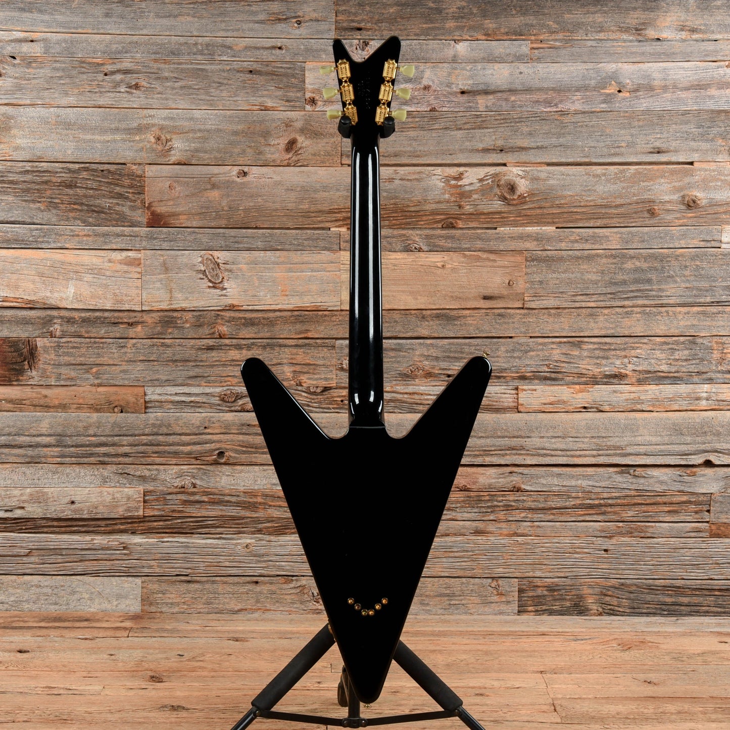 Gibson Reverse Flying V Black - Dave Amato of REO Speedwagon