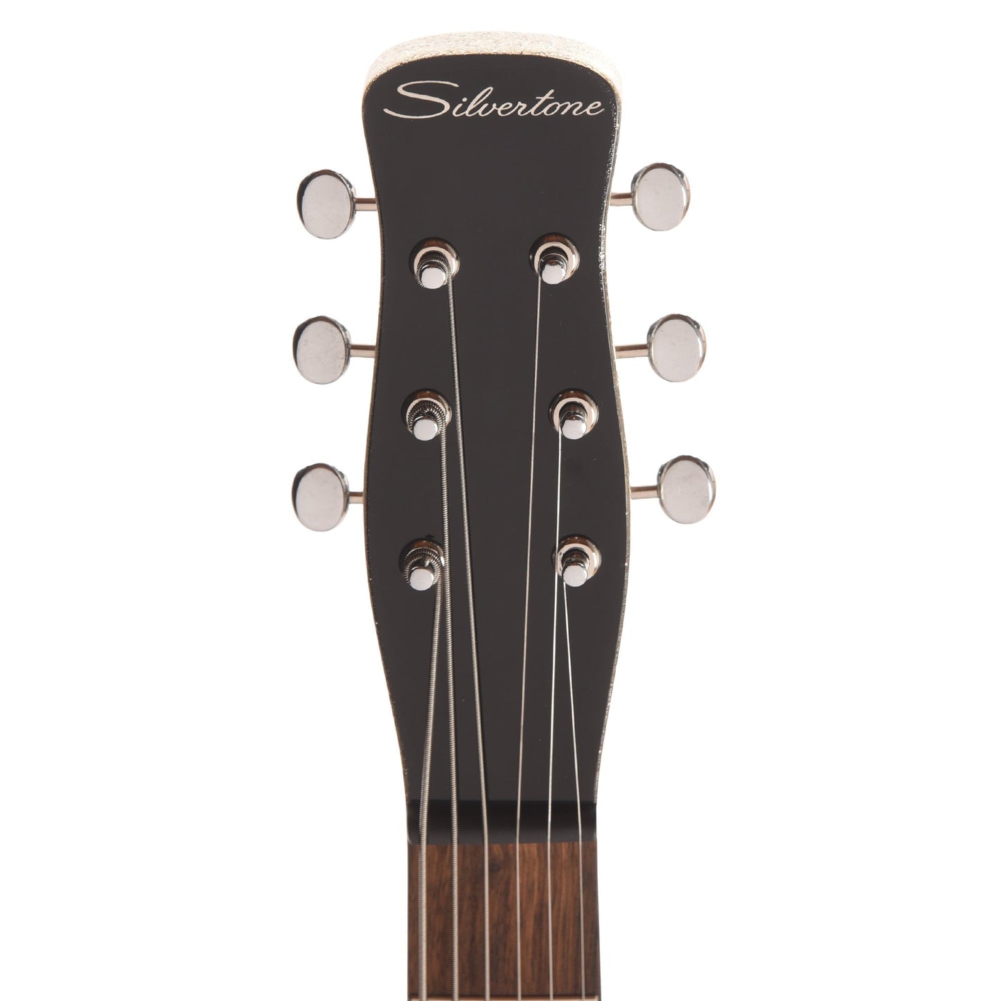 Silvertone 1373 Baritone Electric Guitar Heavy Silver Flake