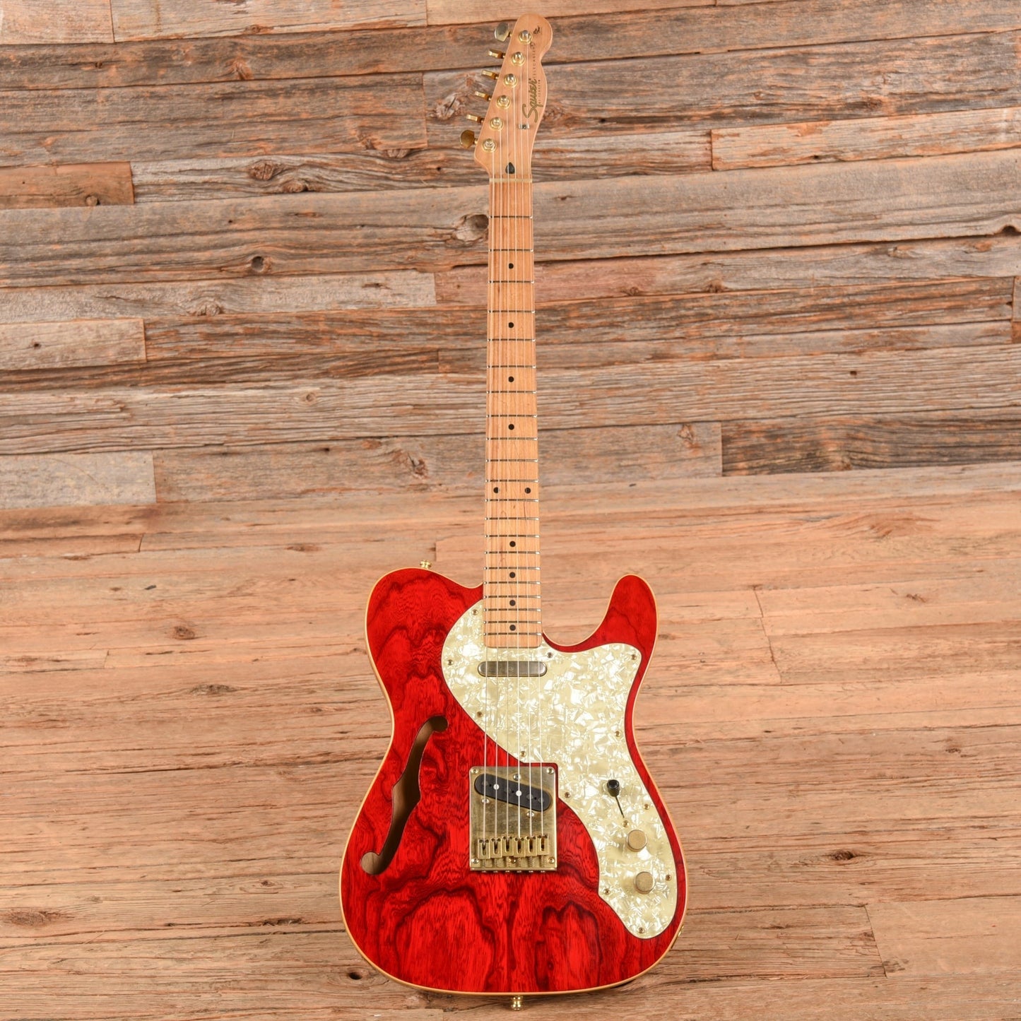 Squier Protone Thinline Telecaster Crimson Red 1997