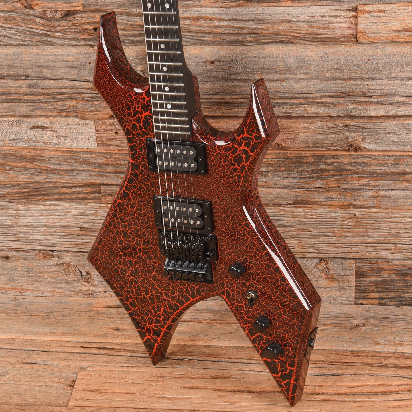 B.C. Rich Stranger Things “Eddie's” Inspired NJ Warlock Red Crackle