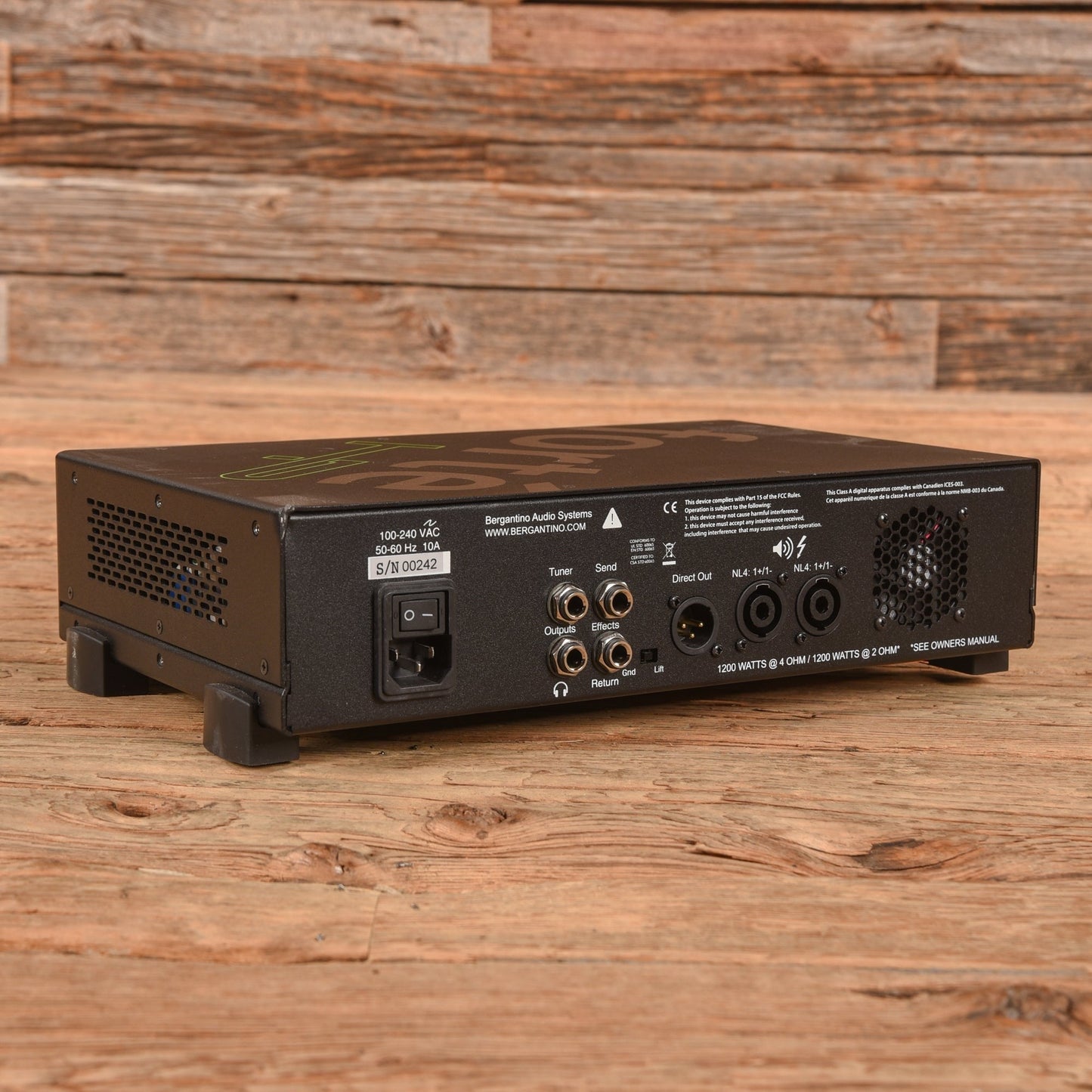 Bergantino Forte HP 1200-Watt Bass Amp Head