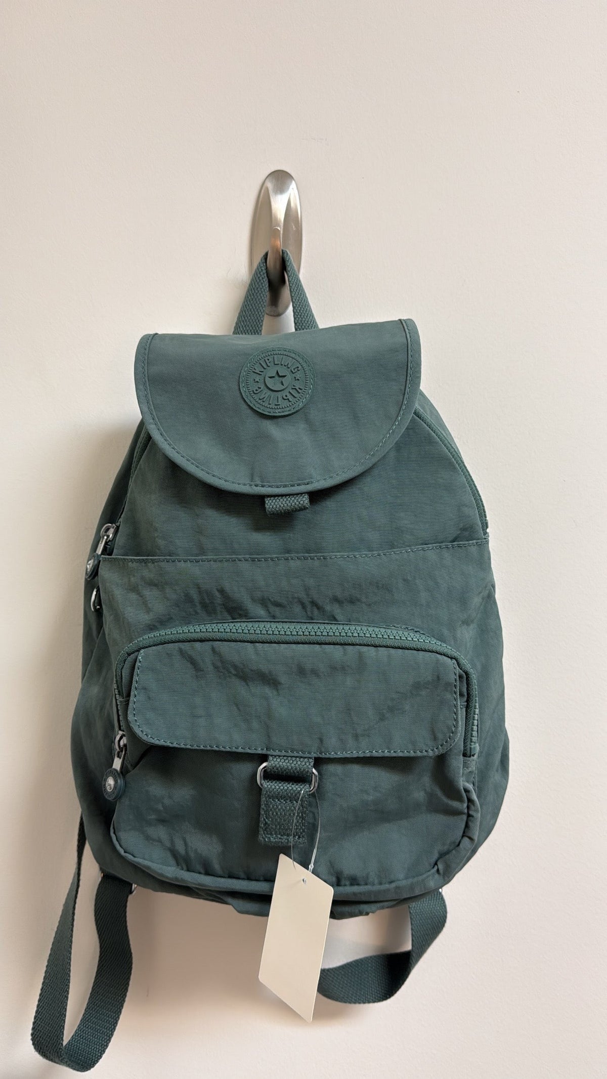 Kipling Green Backpack, 12"x11"