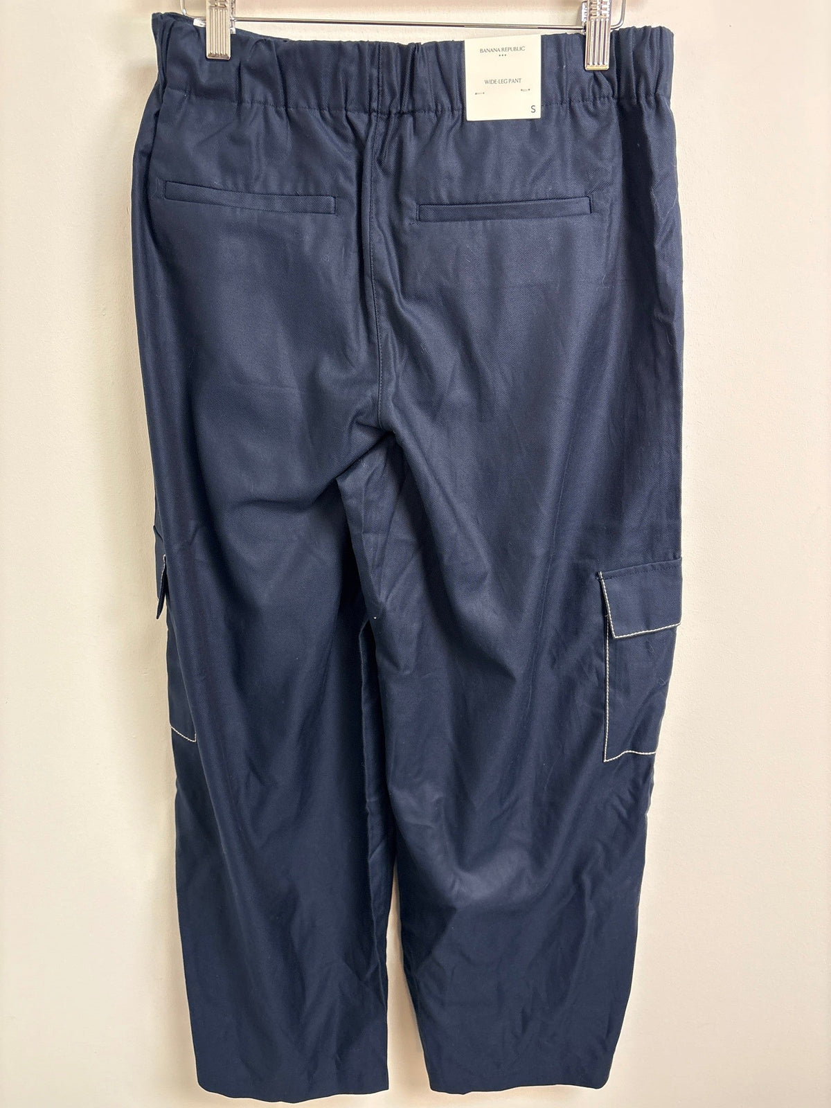 New 28" Inseam Banana Republic Blue Wide Leg High Rise Pants, S