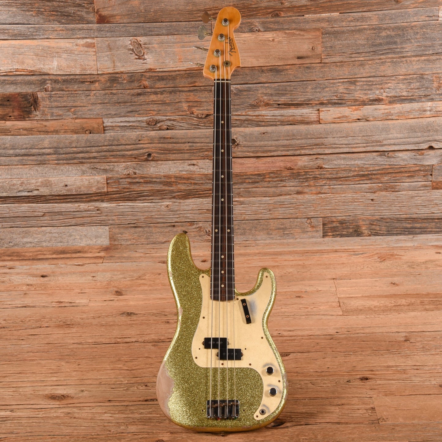 Fender Custom Shop '59 Precision Bass Heavy Relic Gold Sparkle 2022