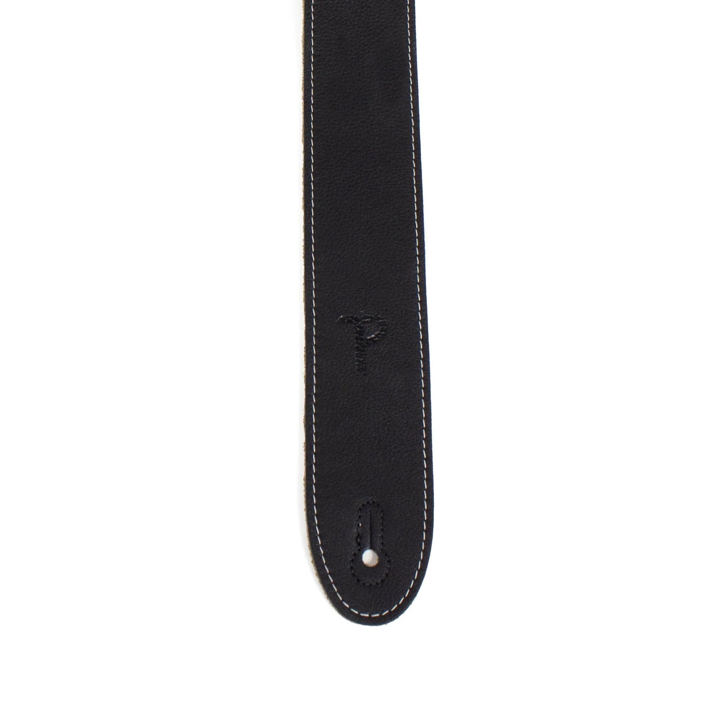 Perri's Deluxe Soft Italian Leather 2" Black Guitar Strap