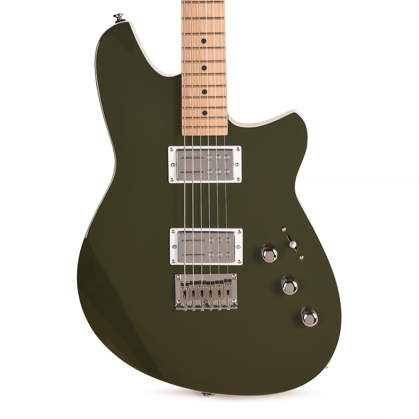 Reverend Descent Baritone Electric Guitar Army Green
