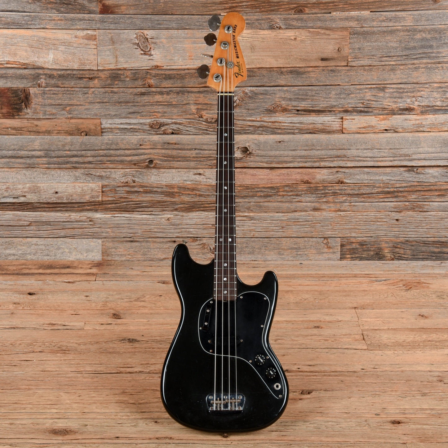 Fender Musicmaster Bass Black 1978