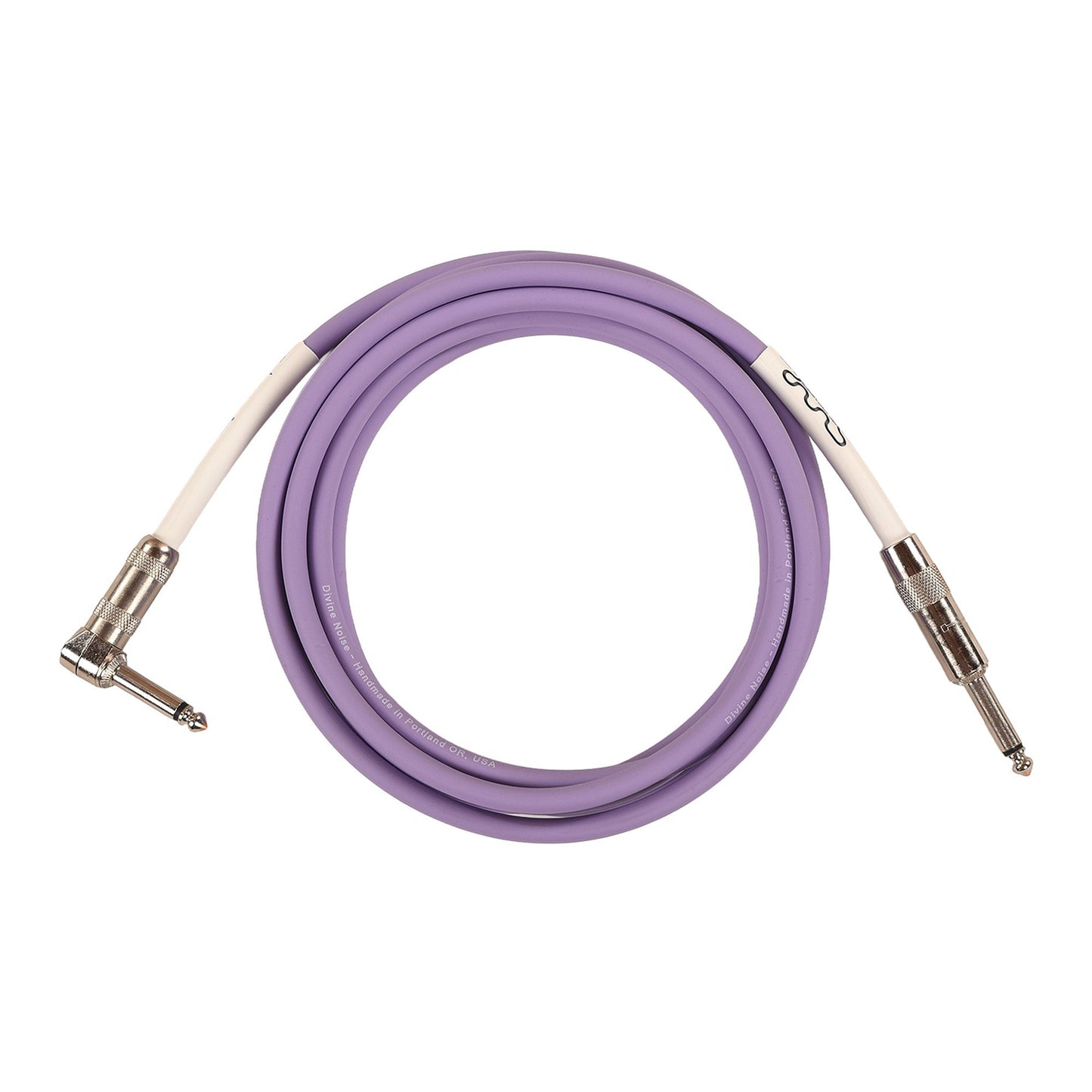 Divine Noise Instrument Cable 10' Right Angle/Straight Lavender Haze