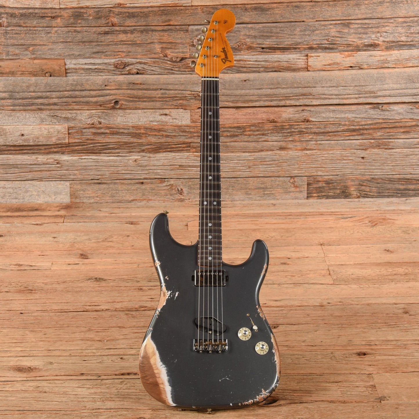 Fender SH Stratocaster Aged Charcoal Frost Metallic 2025