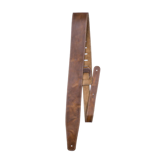 Perri's Baseball Leather 2.5" Tan Guitar Strap