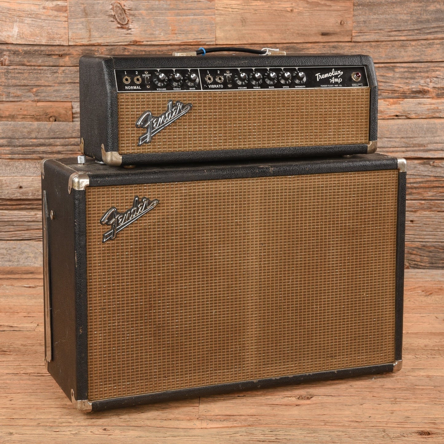 Fender Tremolux 2-Channel 35-Watt 2x10" Piggyback Guitar Amp 1964