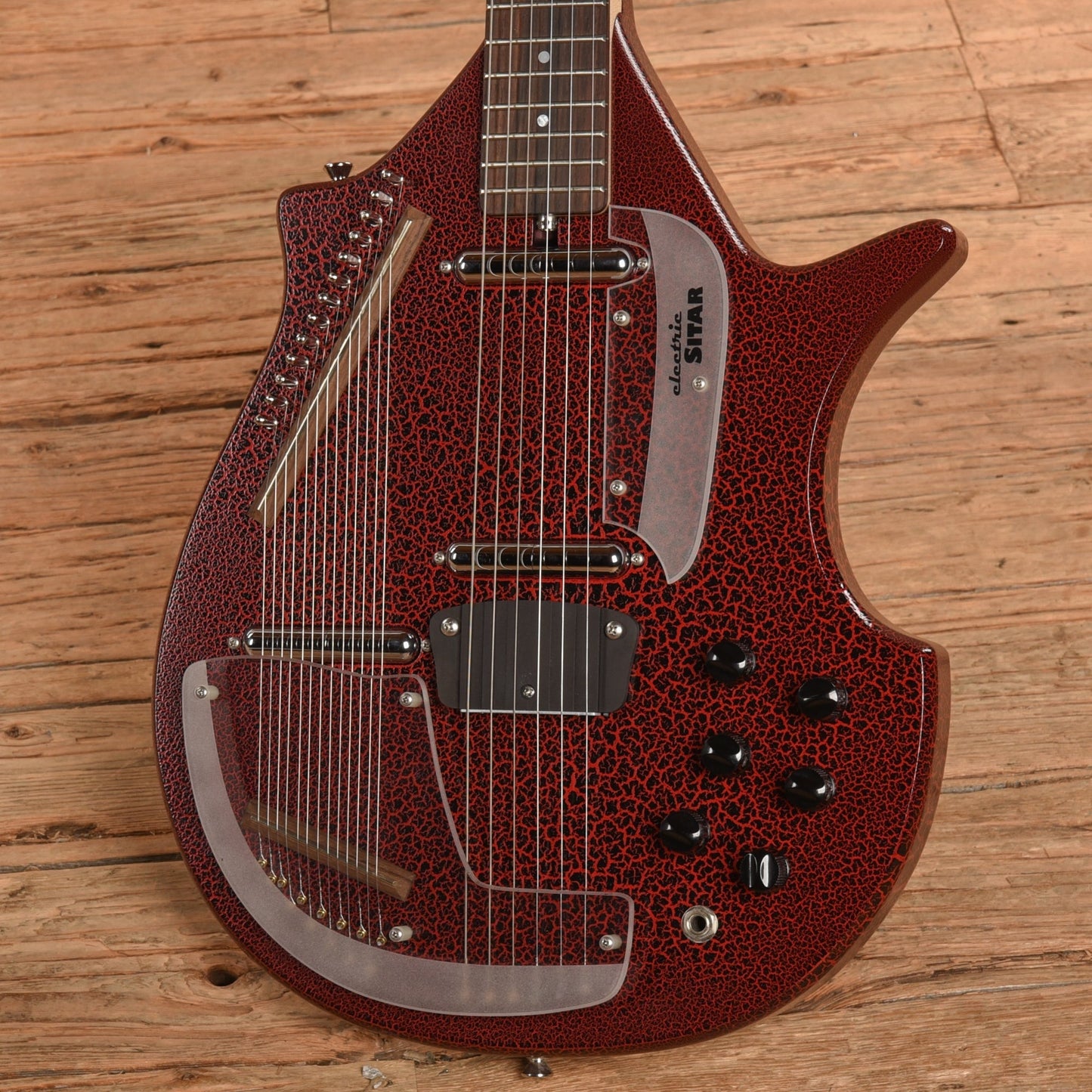 Jerry Jones Master Sitar Red Crackle