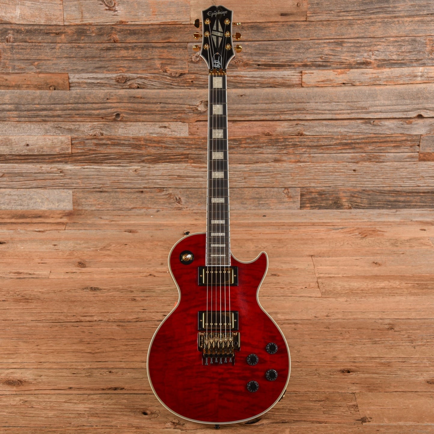 Epiphone Alex Lifeson Signature Les Paul Custom Axcess Ruby 2023