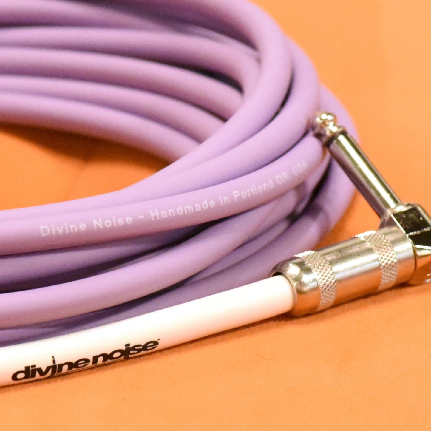 Divine Noise Instrument Cable 20' Straight/Right Angle Lavender Haze