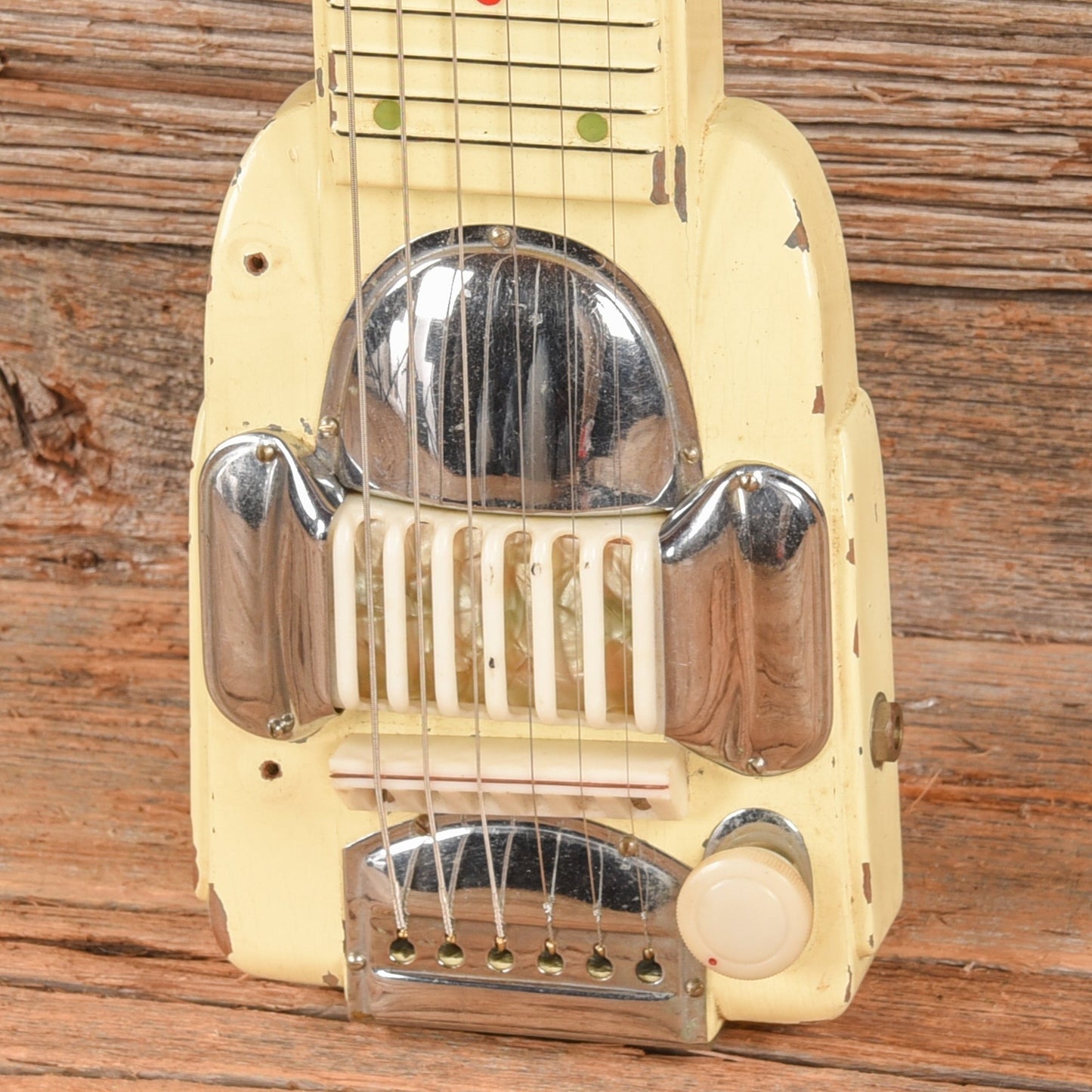 Teisco Lap Steel White