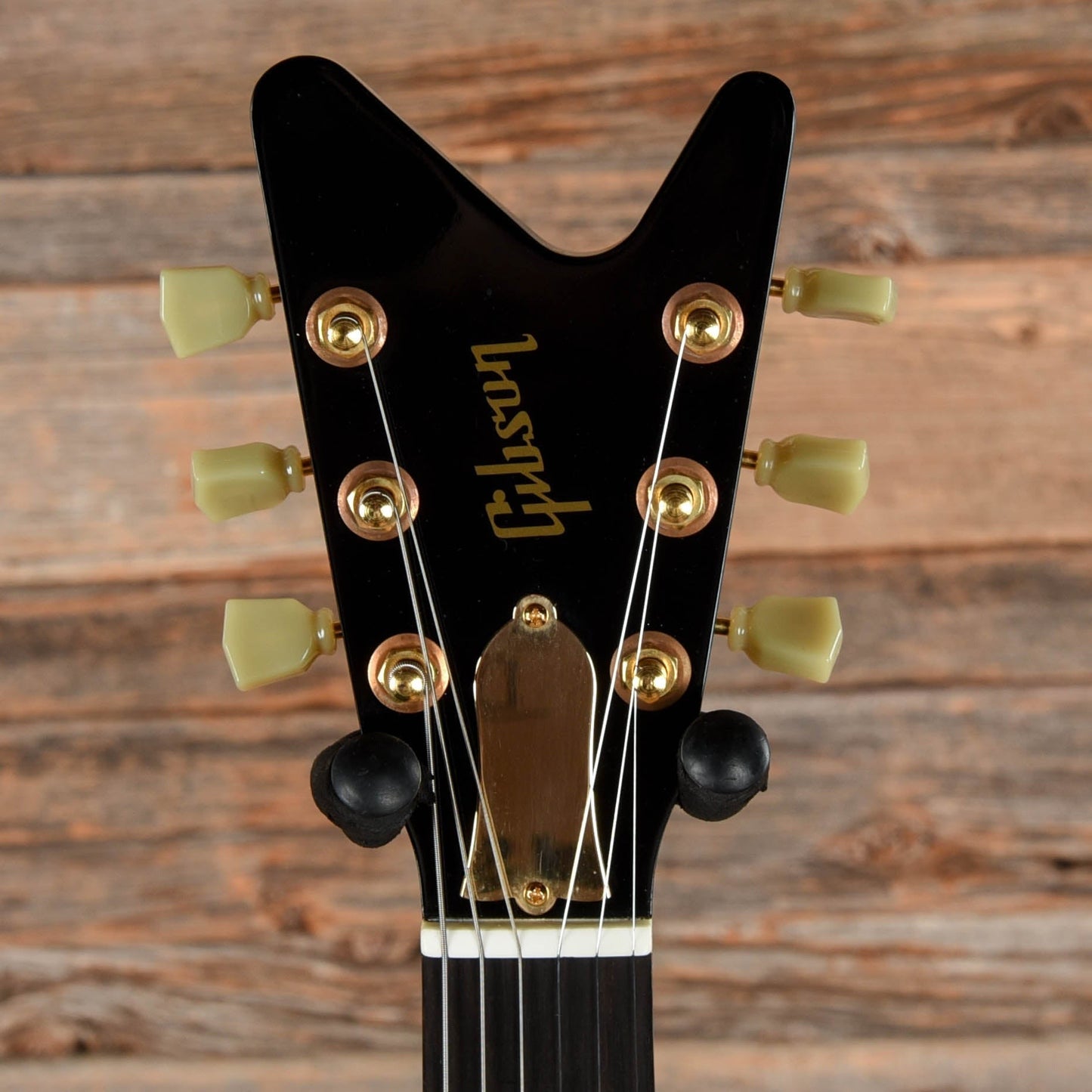 Gibson Reverse Flying V Black - Dave Amato of REO Speedwagon