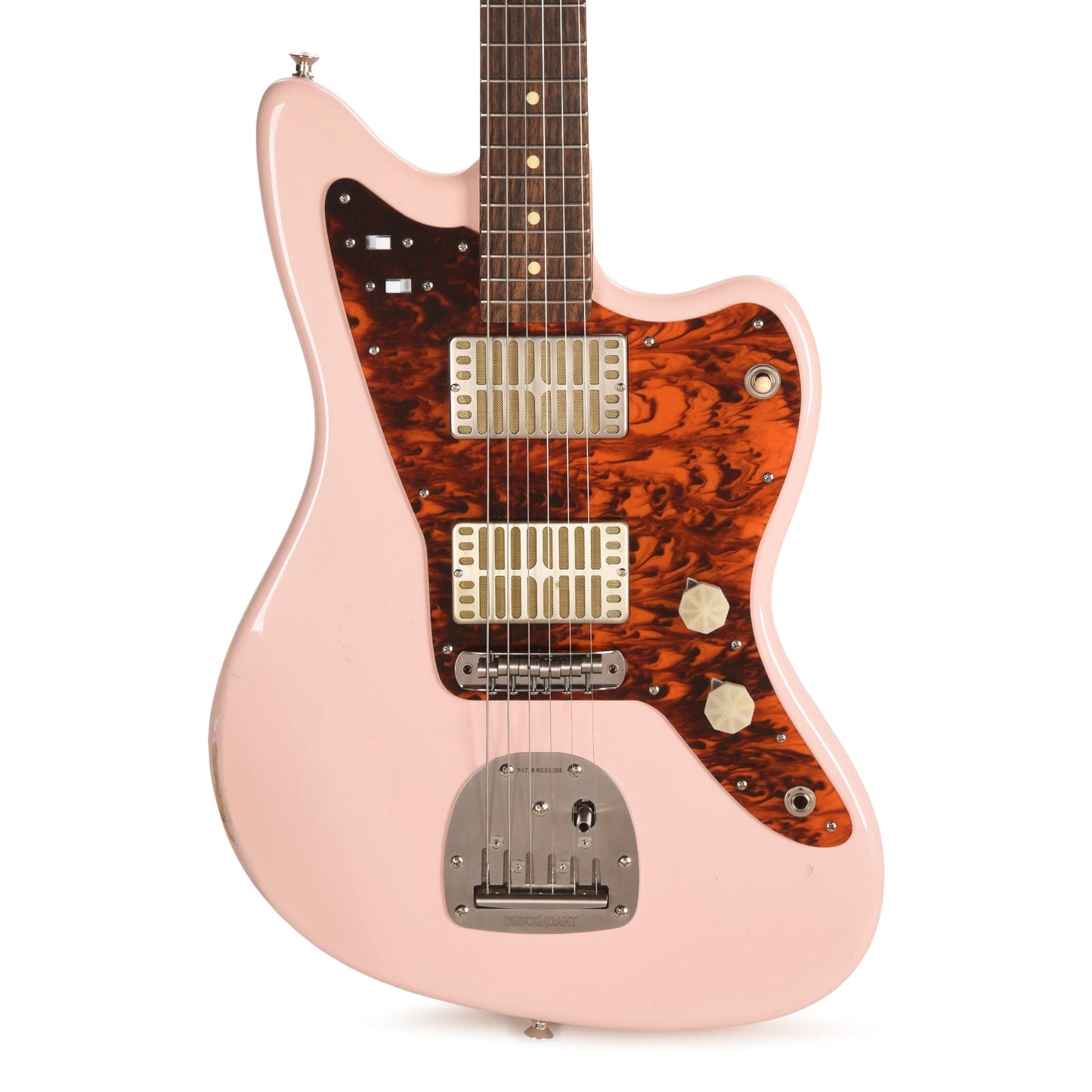 Waterslide Offset Aged Shell Pink Nitro w/ Mojo Dual Foil Pickups