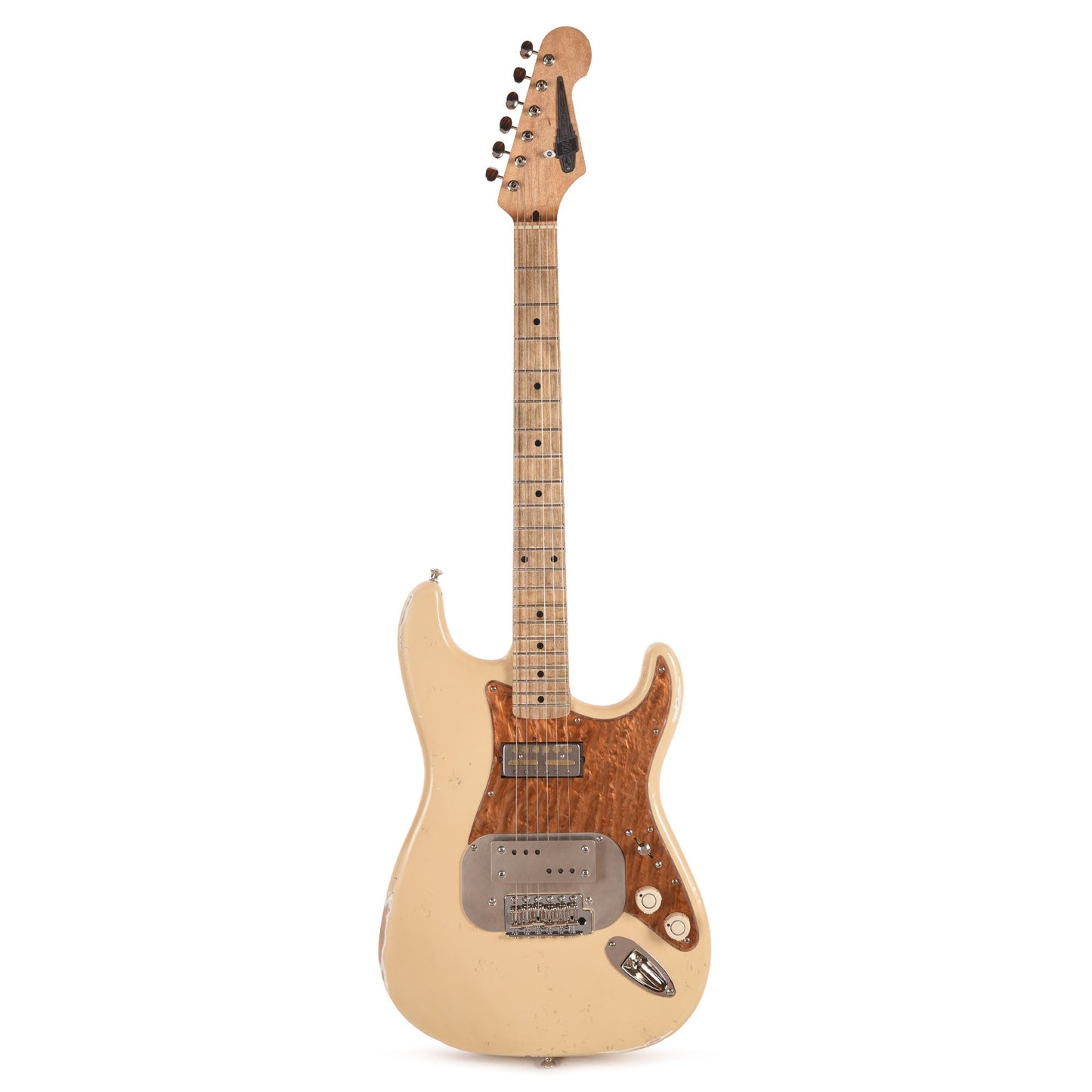 Waterslide S-Style Coodercaster Aged Blonde Nitro w/ Mojo Lap Steel & Gold Foil Pickups