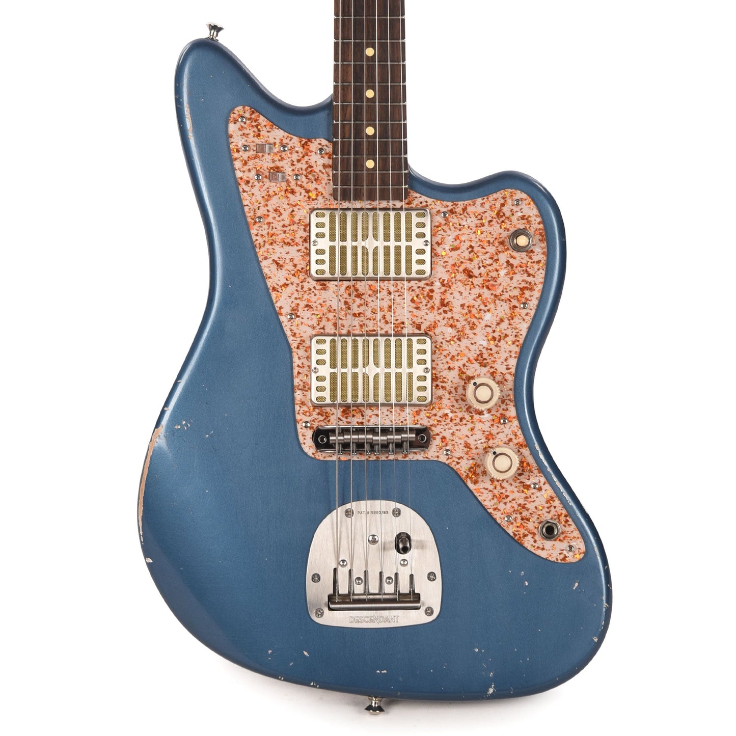 Waterslide Offset Aged Lake Placid Blue Nitro w/ Mojo Dual Foil Pickups