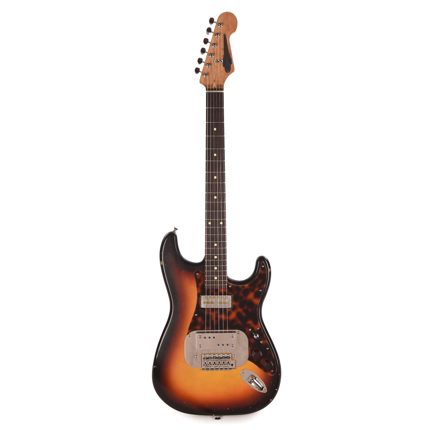 Waterslide S-Style Coodercaster Aged Sunburst Nitro w/ Mojo Lap Steel & Gold Foil Pickups