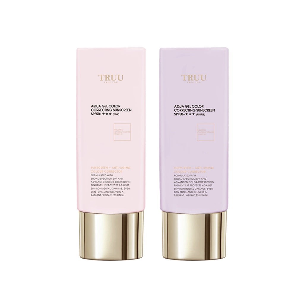 TRUU Aqua Gel Color Correcting Sunscreen 高水感亮顏校色防曬乳 SPF50+★★★ 50ml
