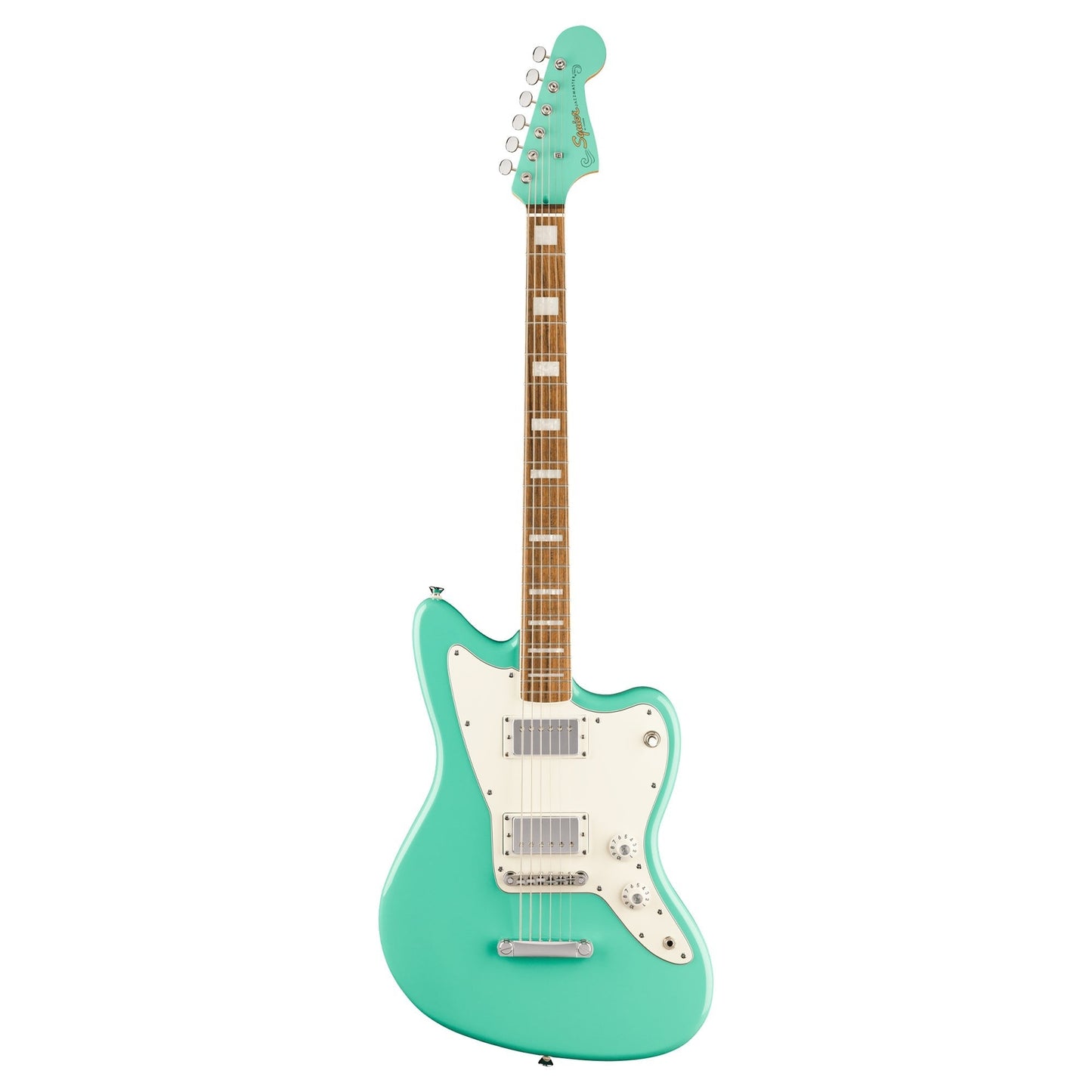 Squier Paranormal Baritone Jazzmaster HH Sea Foam Green w/Painted Headcap