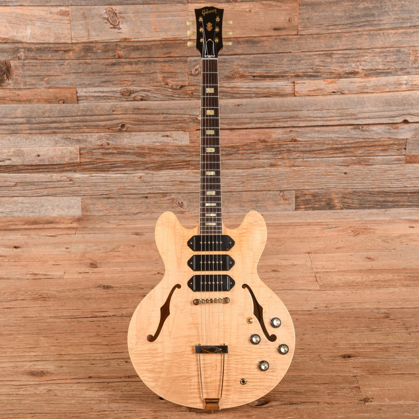 Gibson Custom 1964 ES-335 Semi-Hollow Triple P-90 Antique Natural 2021
