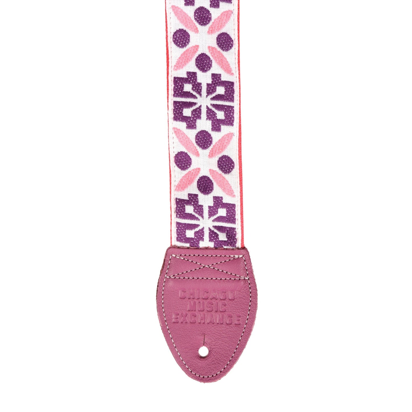 Souldier Inca Geometric White 2" Strap w/Bubblegum Belt & Magenta Ends