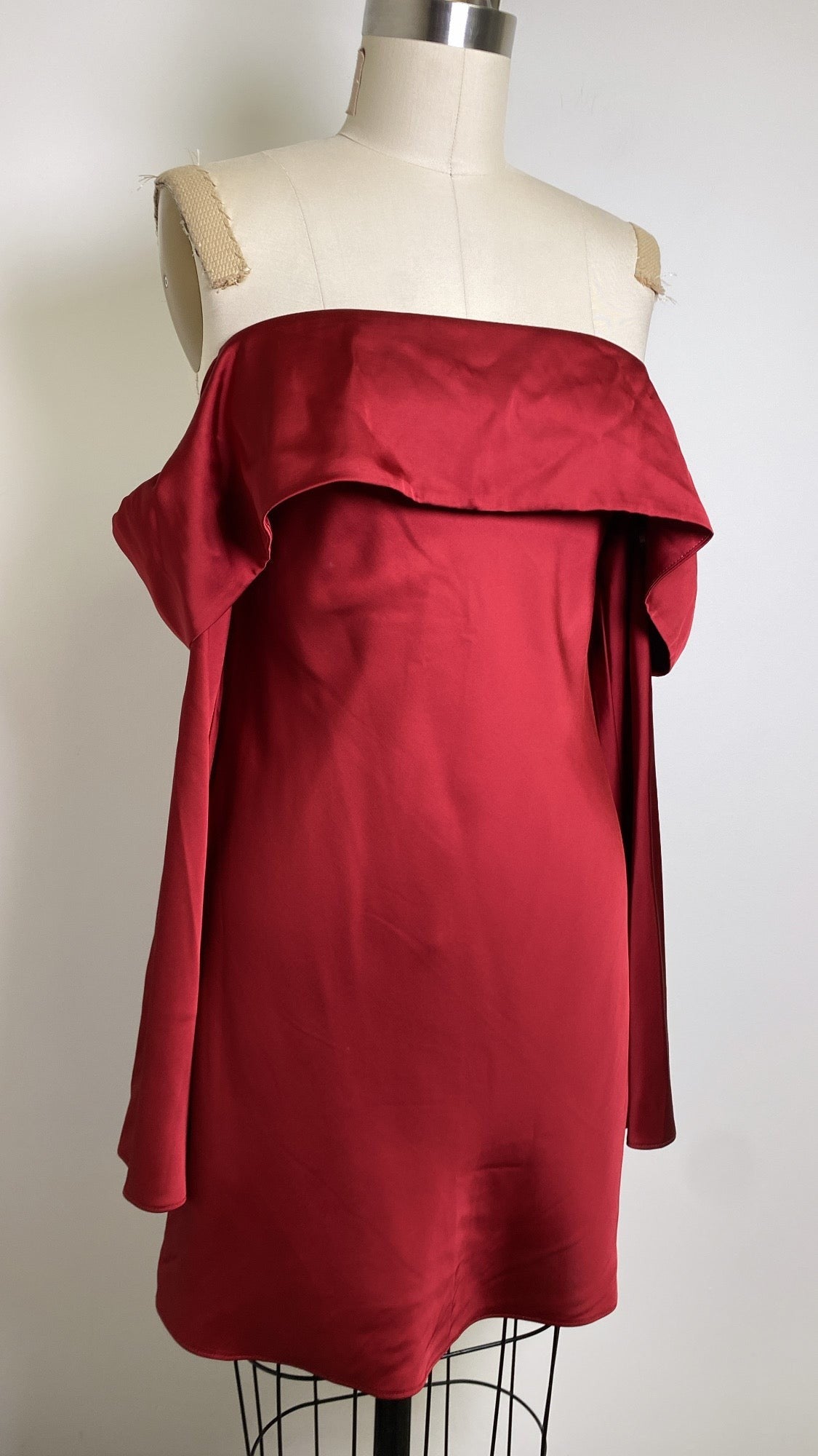 Abercrombie & Fitch Red Off Shoulder Dress, S