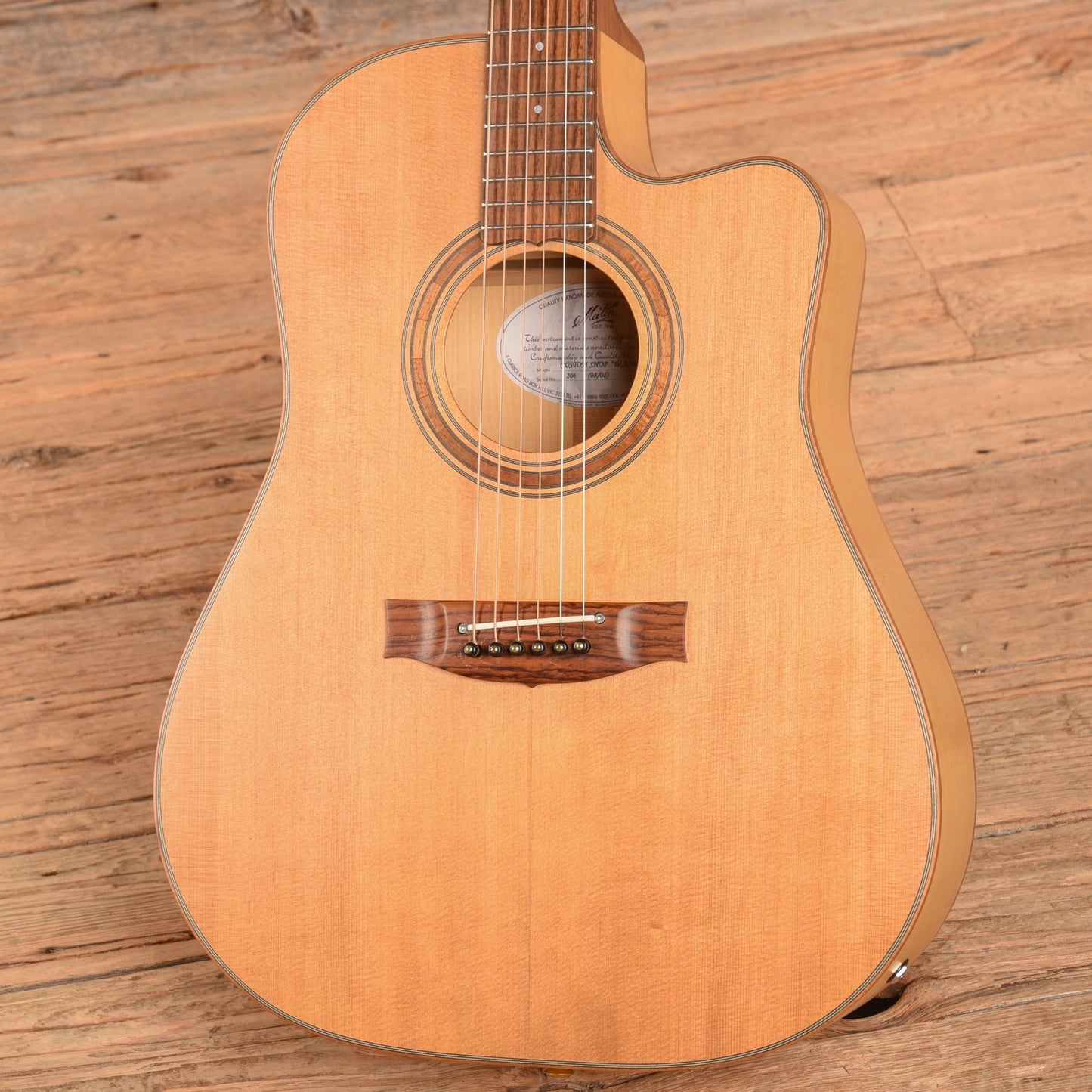 Maton Custom Shop "W.A.May" Natural 2008