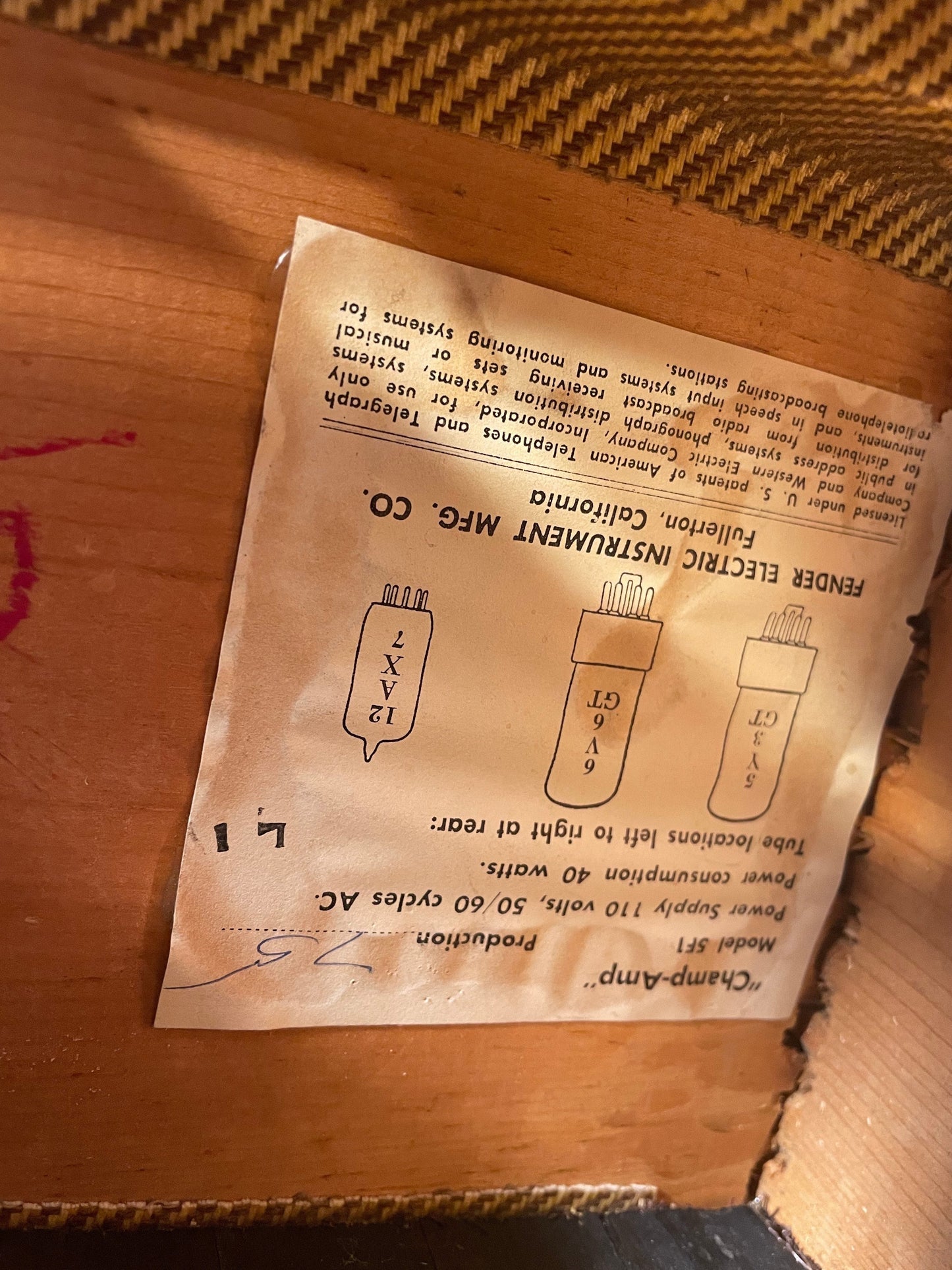 Fender Champ 5F1 1962