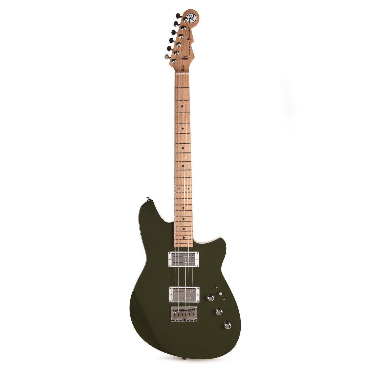 Reverend Descent Baritone Electric Guitar Army Green