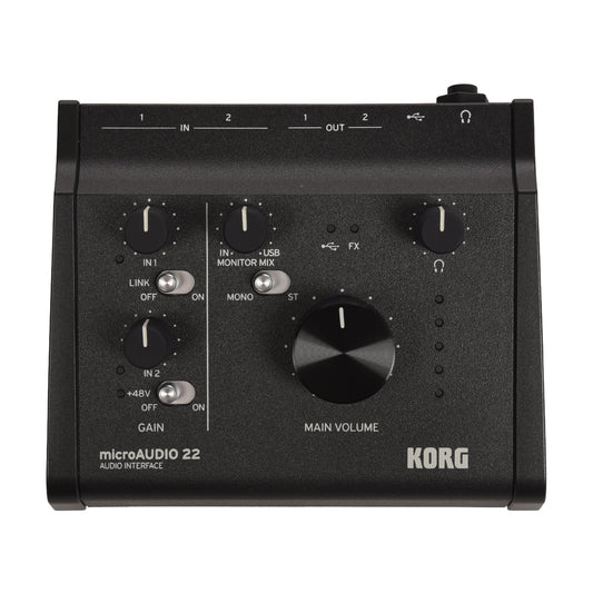 Korg microAUDIO 22 2x2 USB-C Audio Interface