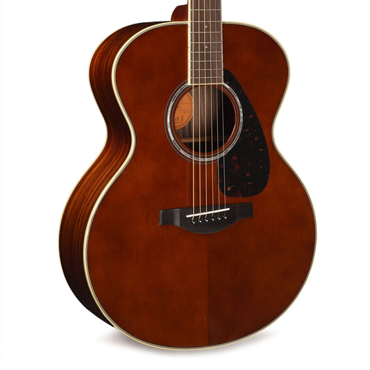 Yamaha LJ6RDTHB Grand Auditorium Acoustic Electric Guitar Dark Tint