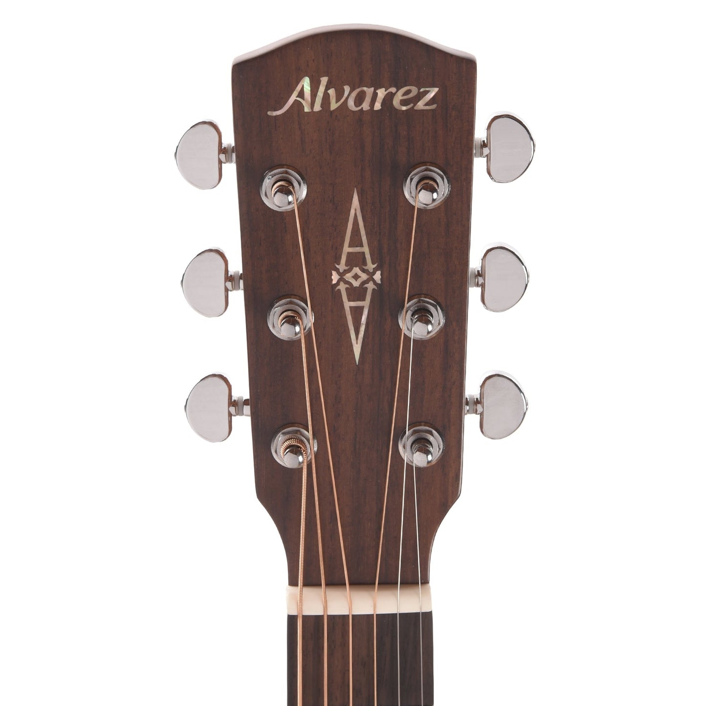 Alvarez AF60 Herringbone Folk/OM Acoustic Guitar Natural
