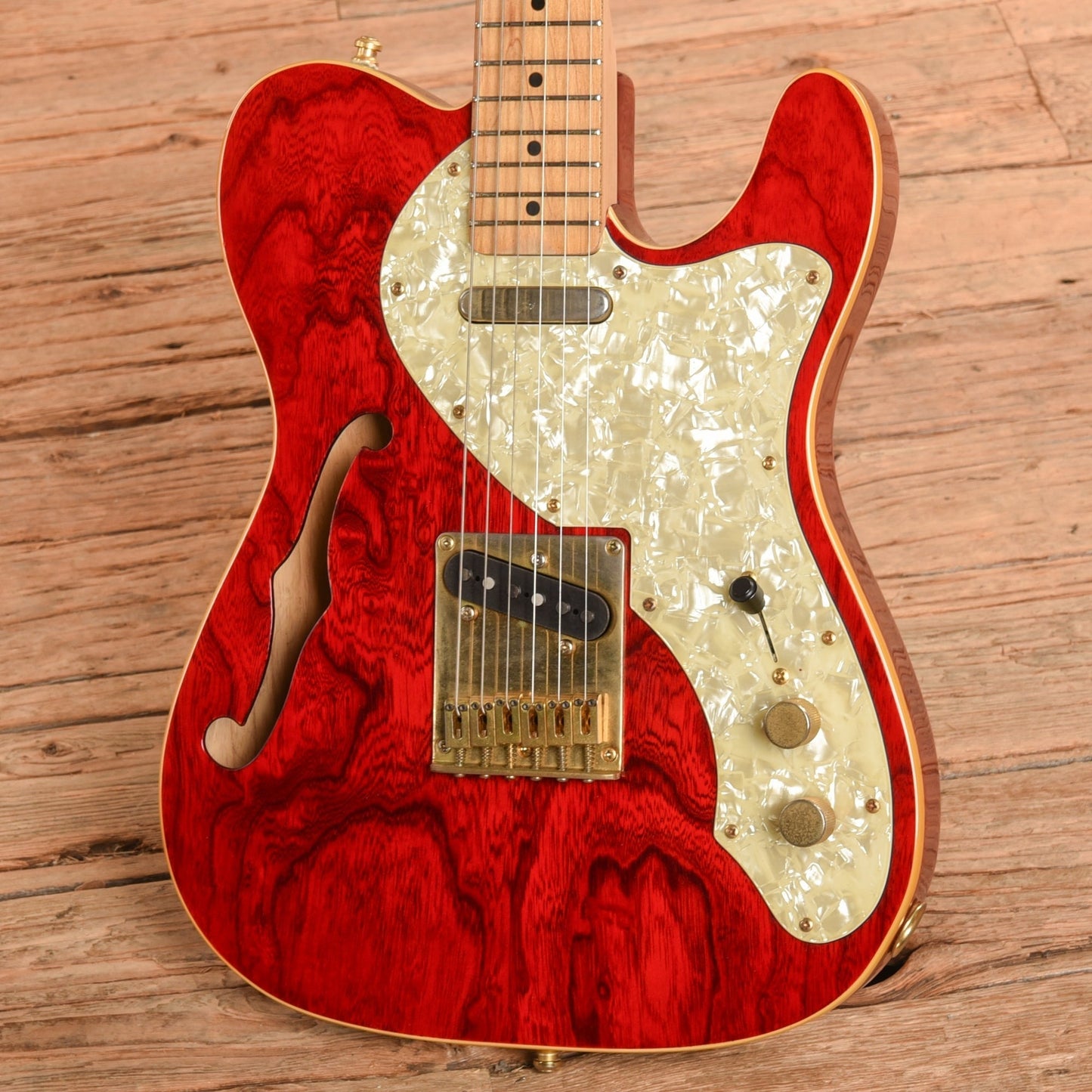 Squier Protone Thinline Telecaster Crimson Red 1997