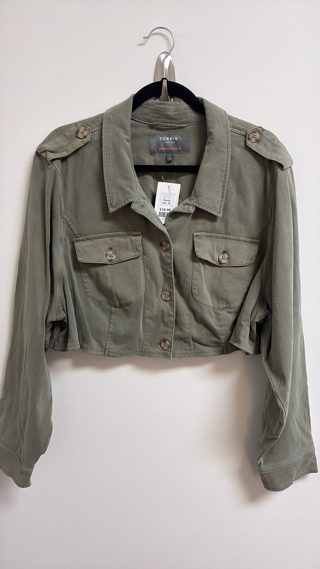 Torrid Green Jacket, 4X