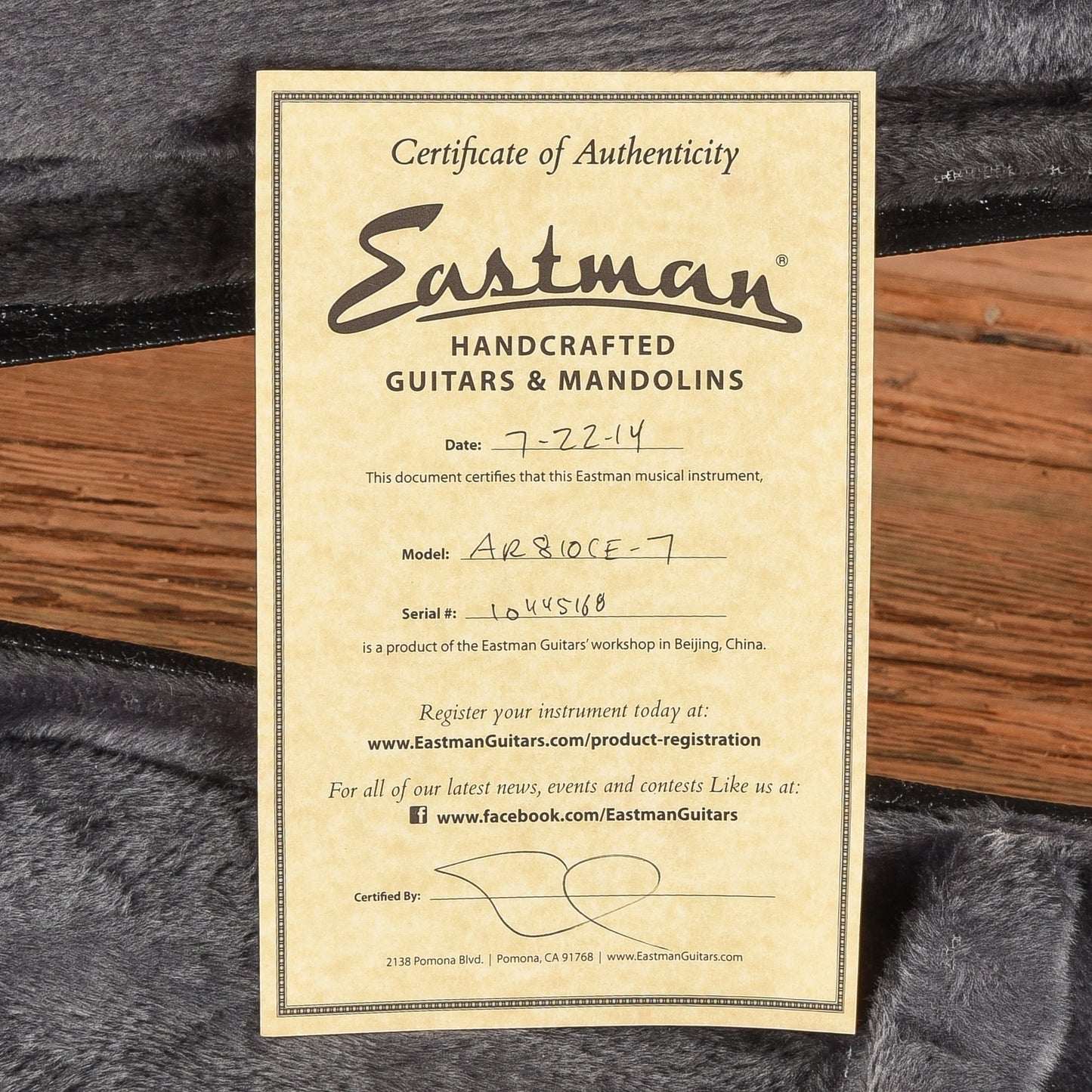 Eastman AR817CE Brown 2014
