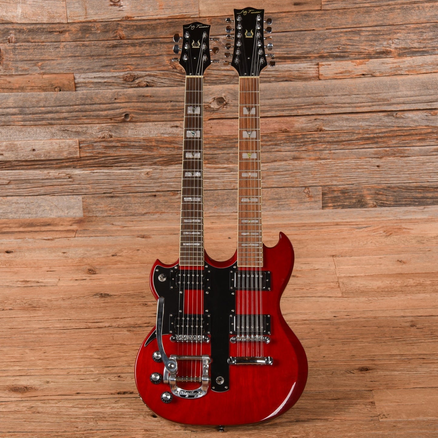 Jay Turser Doubleneck Red LEFTY