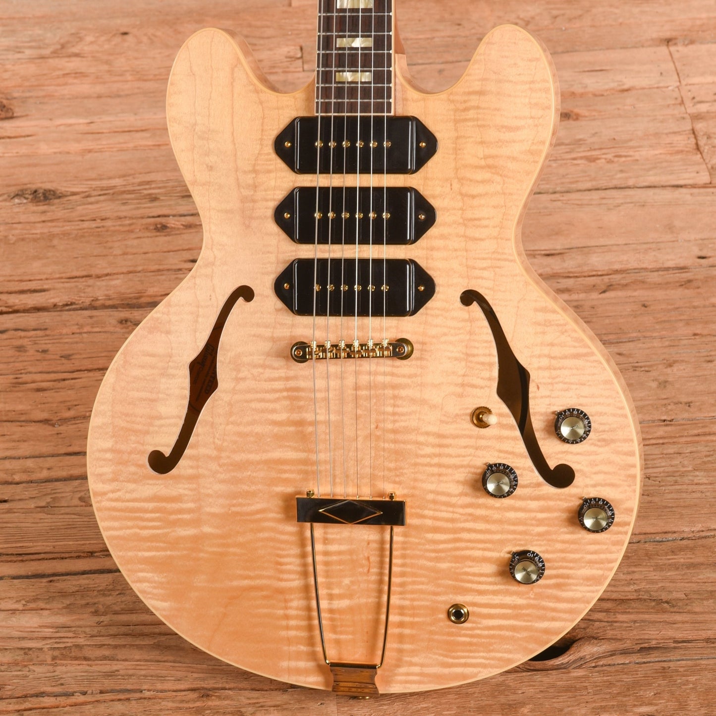Gibson Custom 1964 ES-335 Semi-Hollow Triple P-90 Antique Natural 2021